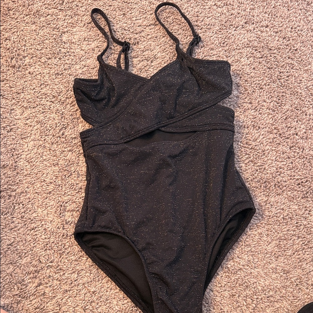 Art Class Black Kids Swimsuit